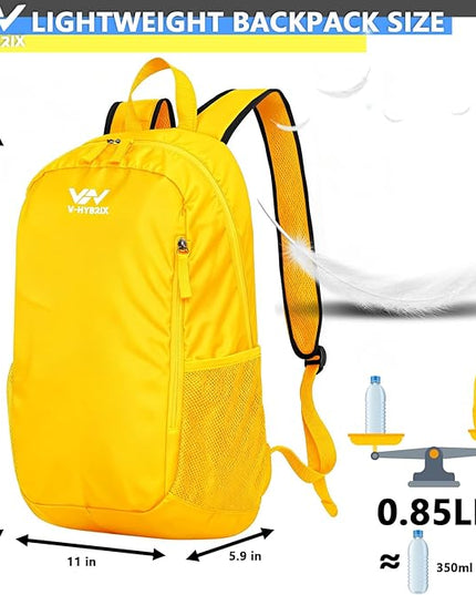 30L Commuter Backpack, Lightweight Laptop Camping Casual Daypacks, Waterproof Gym Travel School Bag Basic Backpack for Men Women-Yellow