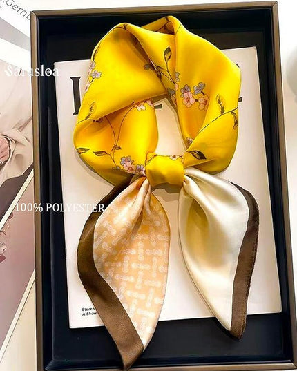 Neck Scarf For Womens Silky Head Scarves Hair Bandanas Square Scarf Fashion Accessories lightweight