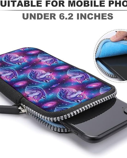 Unisex Small Crossbody Bags, Women Men Portable Adjustable Crossbody Phone Wallet Pouch