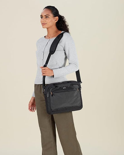 Amazon Basics Laptop Carrying Case, Black | 14 inch, Shoulder Strap, 24-pack