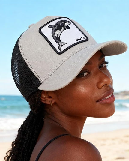 Classic Unisex Various Animal Series Embroidery Farm Adjustable Mesh Snapback Trucker Hat