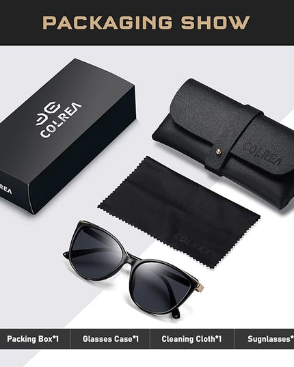 Trendy Cat Eye Sunglasses for Women Fashion Cateye UV400 Protection Glasses CL22017