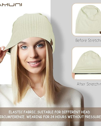 Slouchy Beanie for Men Women Soft Lightweight Running Beanie Hat Chemo Cap Skull Cap