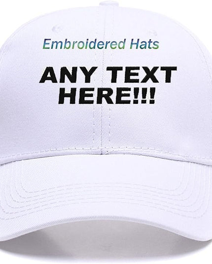 Custom Embroidered Hats Your Own Text Curved Bill Hip Hop Snapback Baseball Hats