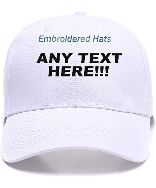 Custom Embroidered Hats Your Own Text Curved Bill Hip Hop Snapback Baseball Hats