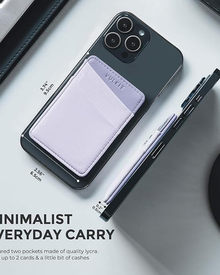 VULKIT Magnetic Phone Wallet for MagSafe- RFID Blocking - Card Holder Wallet for iPhone 16/15/14/13/12 Series & Phone Case with MagSafe