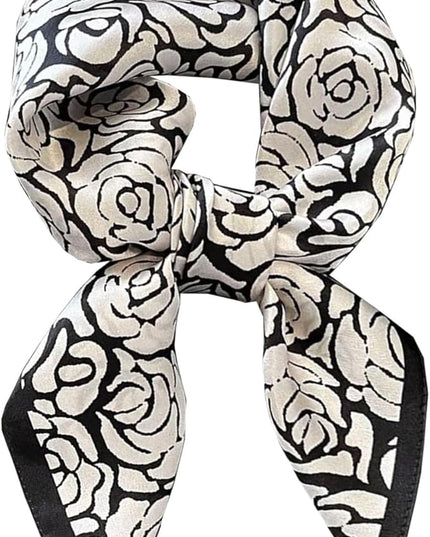 Dailyacc Hair Bandanas Scarf For Women Lightweight Fashion Neck Silk Satin Head Scarves For Sleeping Handbags Scarf