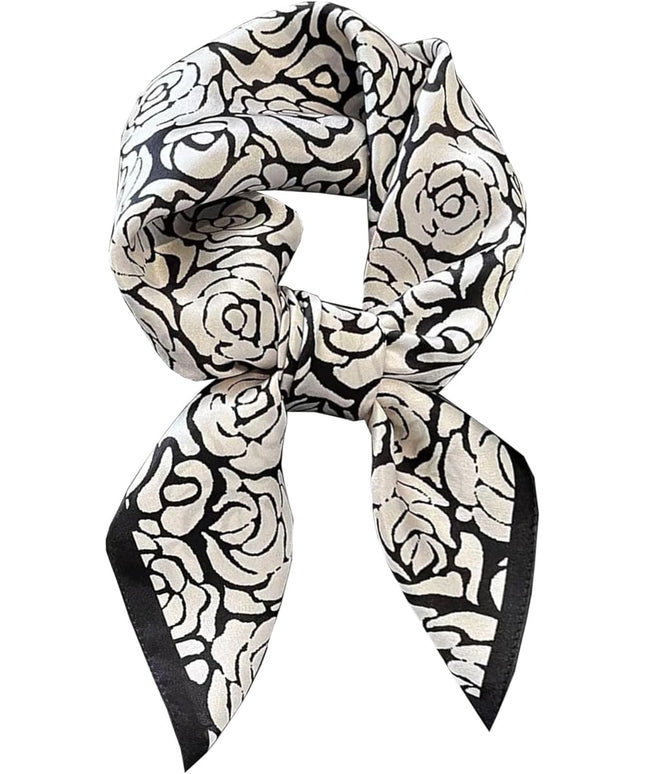 Dailyacc Hair Bandanas Scarf For Women Lightweight Fashion Neck Silk Satin Head Scarves For Sleeping Handbags Scarf