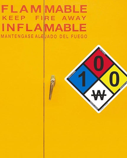 SmartSign NFPA 704 - Ratings (1,0,0) Label | 13.8" Tall (Tip-to-Tip) Diamond Laminated Vinyl, Pack of 5