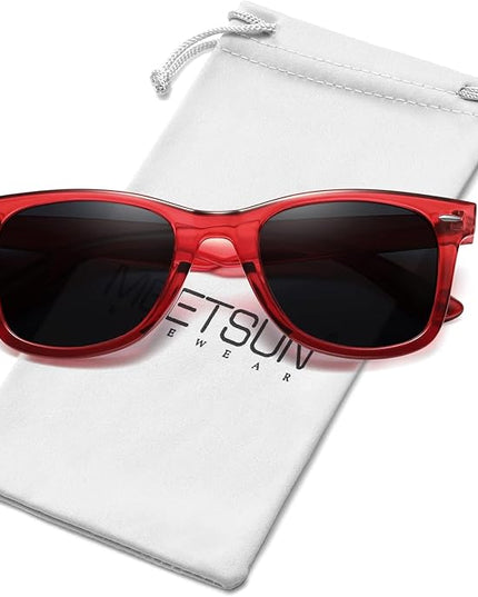 MEETSUN Polarized Sunglasses for Women Men Classic Retro Square Frame Driving Sun Glasses UV Protection