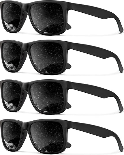 KALIYADI Sunglasses Men Polarized Sun glasses for Mens Womens Classic Matte Black Frame UV Protection 3pack