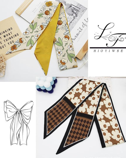 Purse Scarf Handbags For Women Skinny Hair Neck Accessories Scarves With Bag Scarfs Handle Fashion Lightweight
