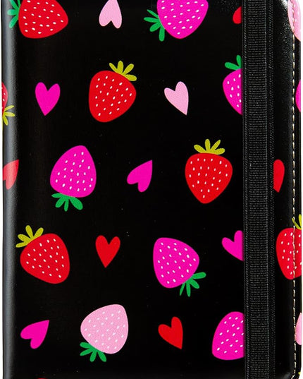 Passport Holder,Cute Passport Cover for Women Men,Travel Document Organizer Holder Boy Girl Wallet personalized Leather Rfid Passport Wallet (Strawberries)