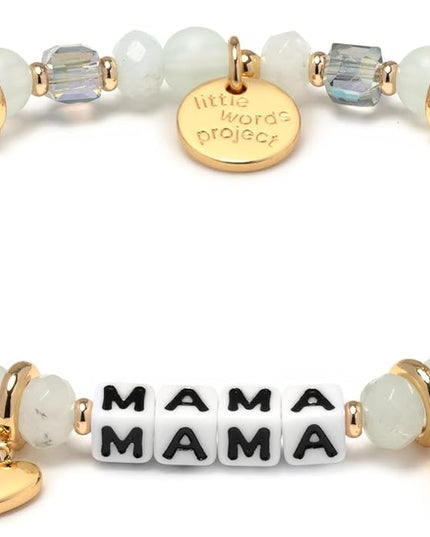 Little Words Project Mother's Day Gifts, The Original Word Bracelet, Made with Colorful Beads and Plated Brass Hardware, Handcrafted Design & Positive Message