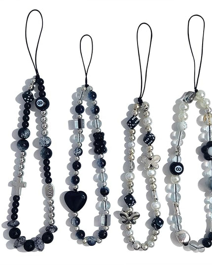 Phone Charms Cute Beaded Phone Lanyard Wrist Strap Aesthetic CellPhone Keychain Cute PhoneCharms for Women
