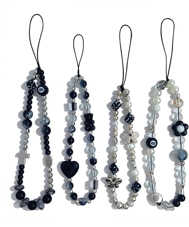 Phone Charms Cute Beaded Phone Lanyard Wrist Strap Aesthetic CellPhone Keychain Cute PhoneCharms for Women