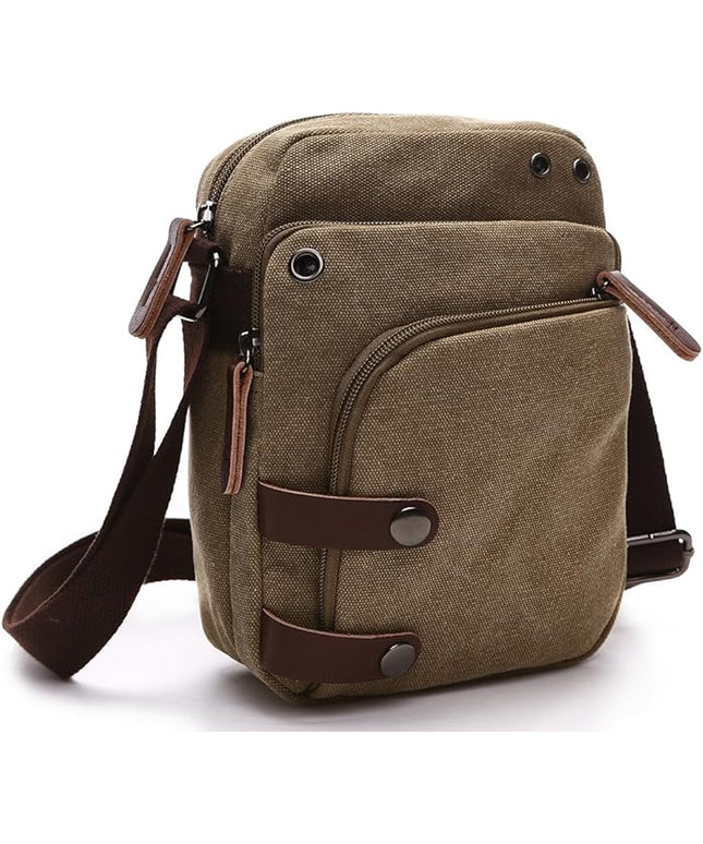 Collsants Mini Crossbody Bags for Women and Men - Small Purses and Handbags - Travel Bag - Canvas Shoulder Purse