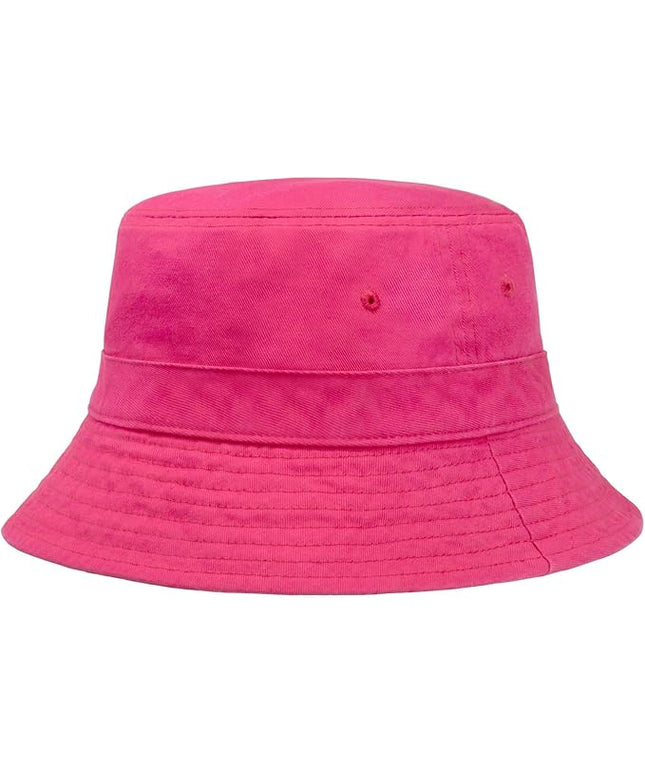 Hot Summer Bucket Hat - Trendy Cotton Sun Hat for Beach, Golf, Fishing - Fun Outdoor Vacation Boonie for Men and Women