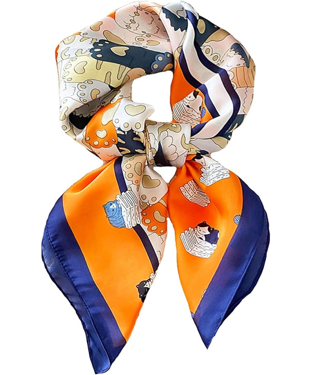 Neck Scarf For Womens Silky Head Scarves Hair Bandanas Square Scarf Fashion Accessories lightweight