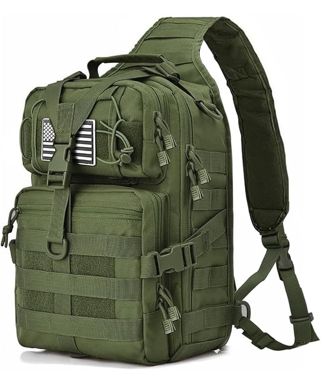 HAOMUK Tactical Sling Bag Pack Military Rover Shoulder Sling Backpack EDC Molle Assault Range Bag