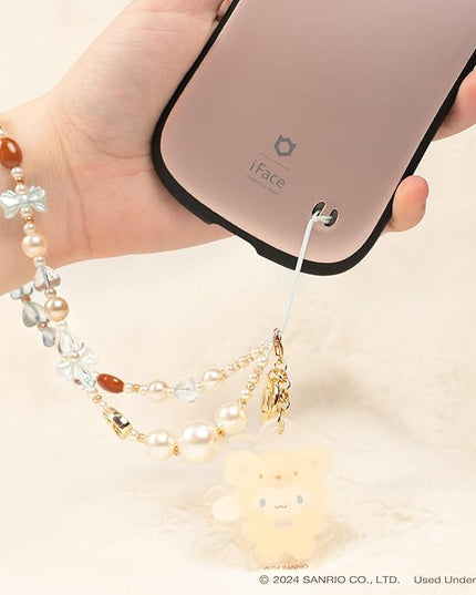 iFace Hello Kitty and Friends Beaded Wristlet Universal Charm Strap [Latte Bear Series] – Cute Wrist Strap for Cell Phone Camera Keys AirPods