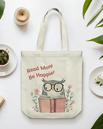 Tote Bag for Women, Reusable Zippered Canvas Bag with Handles Pocket Thick Canvas, for Grocery Shopping Beach Gift