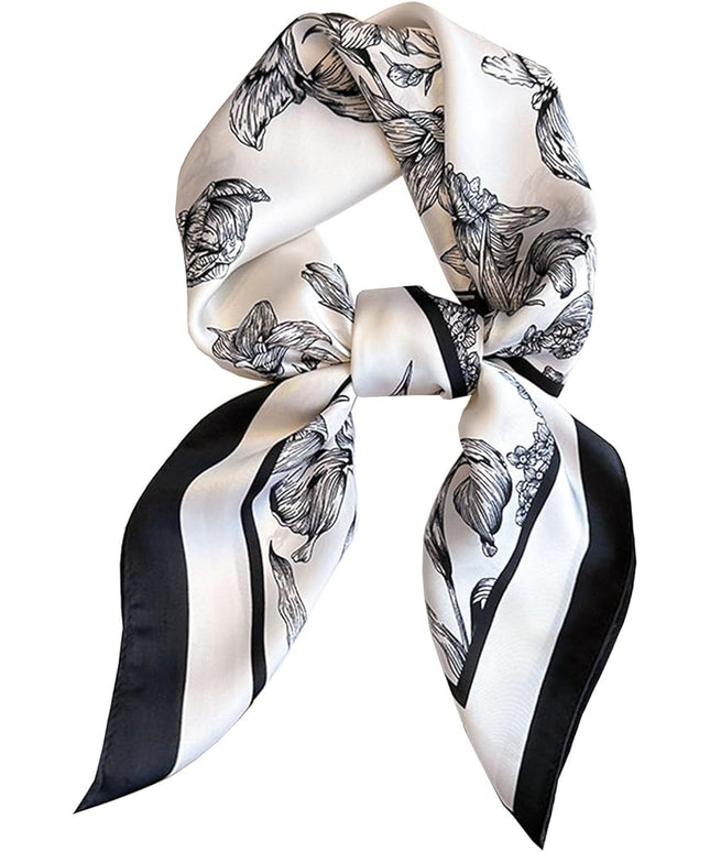 Dailyacc Hair Bandanas Scarf For Women Lightweight Fashion Neck Silk Satin Head Scarves For Sleeping Handbags Scarf