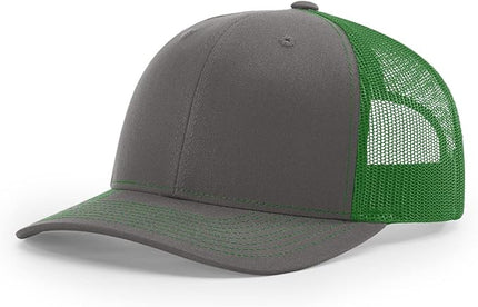Richardson 112 Trucker Hat - Premium Adjustable Snapback Hat - Structured Six Panel Richardson Blank Caps
