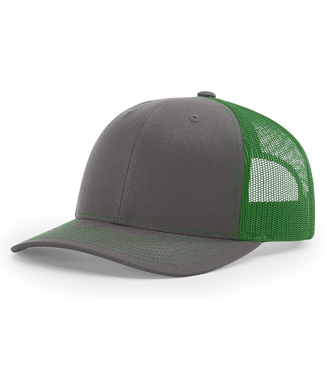 Richardson 112 Trucker Hat - Premium Adjustable Snapback Hat - Structured Six Panel Richardson Blank Caps