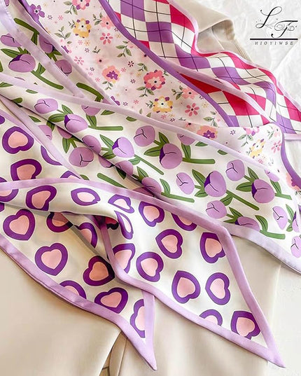 Purse Scarf Handbags For Women Skinny Hair Neck Accessories Scarves With Bag Scarfs Handle Fashion Lightweight