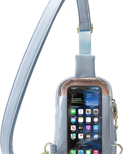 INICAT Sling Bag for Women Touchscreen Small Crossbody Cell Phone Purse Fanny Pack