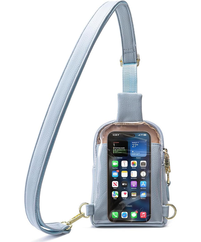 INICAT Sling Bag for Women Touchscreen Small Crossbody Cell Phone Purse Fanny Pack