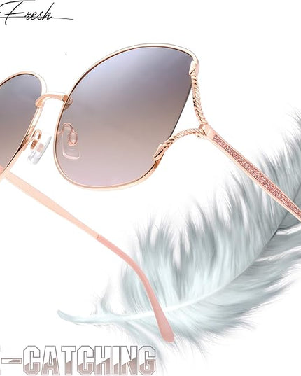 The Fresh Classic Crystal Elegant Women Beauty Design Sunglasses Gift Box