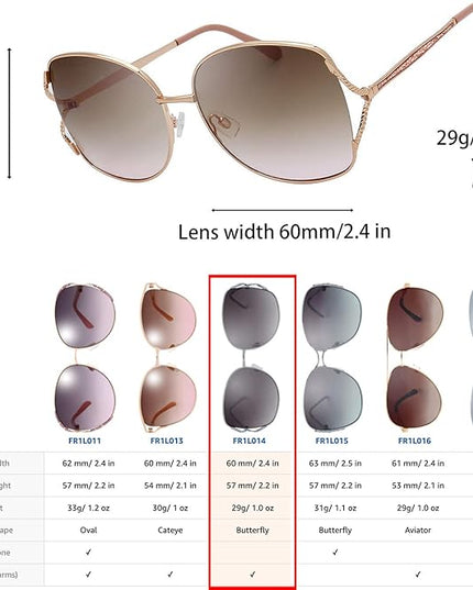 The Fresh Classic Crystal Elegant Women Beauty Design Sunglasses Gift Box