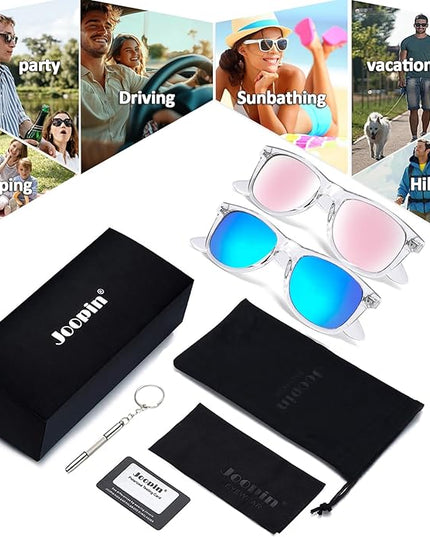 Joopin Square Sunglasses Polarized UV Protection Trendy Designer Sun Glasses Men Women