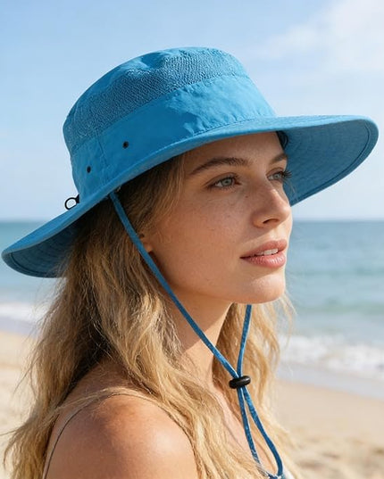 Home Prefer UPF 50+ Men's Sun Hat Wide Brim Bucket Hat UV Protection Hat for Mens Womens Beach Safari Gardening Golf Fishing