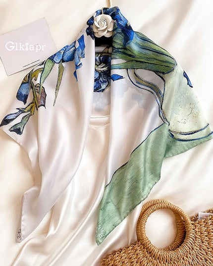 Satin Bandana Headscarf for Women Silky Hair Scarves for Fashion Lightweight