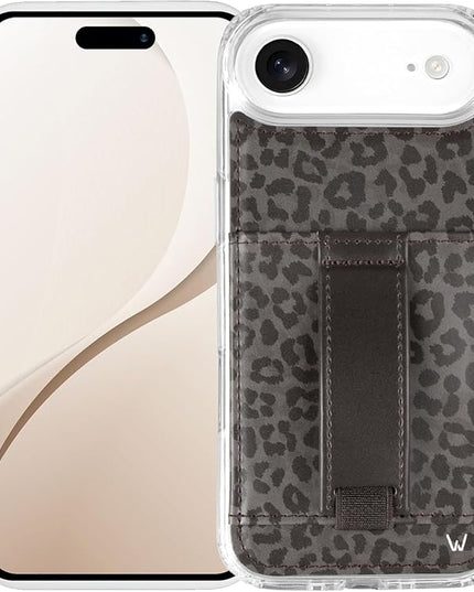 Walli Cases for iPhone 17 Air Case Aesthetic Wallet Phone Case Card Holder, Securely Holds up to 2 Cards - Cute, Trendy Phone Cover for Women, fits iPhone 17 Air with Kickstand & Finger Strap