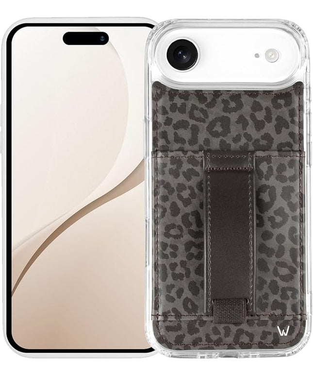 Walli Cases for iPhone 17 Air Case Aesthetic Wallet Phone Case Card Holder, Securely Holds up to 2 Cards - Cute, Trendy Phone Cover for Women, fits iPhone 17 Air with Kickstand & Finger Strap