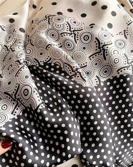 Fashion Scarves Scarf 100% Silk Feeling Scarf Silk Like Scarves Long Lightweight Sunscreen Shawls for Women