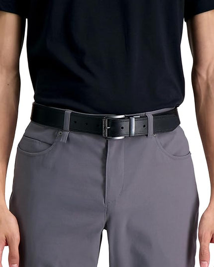Columbia Men's 2-in-1 Reversible Casual Leather Belt for Versatile Everyday Style