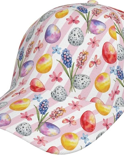 Easter Baseball Cap,Rabbit Eggs Baseball Hat,Fashion Snapback Hats Outdoor Trucker Hat for Women Men