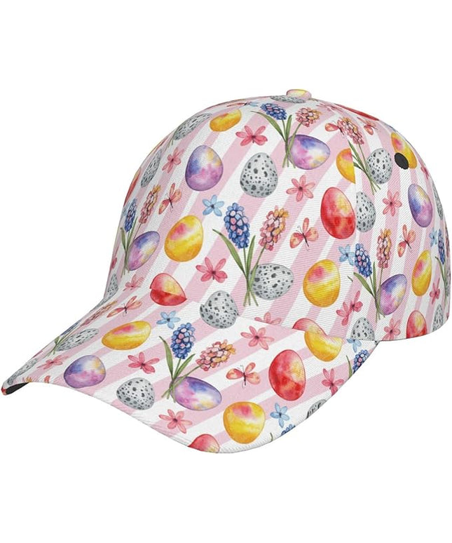 Easter Baseball Cap,Rabbit Eggs Baseball Hat,Fashion Snapback Hats Outdoor Trucker Hat for Women Men