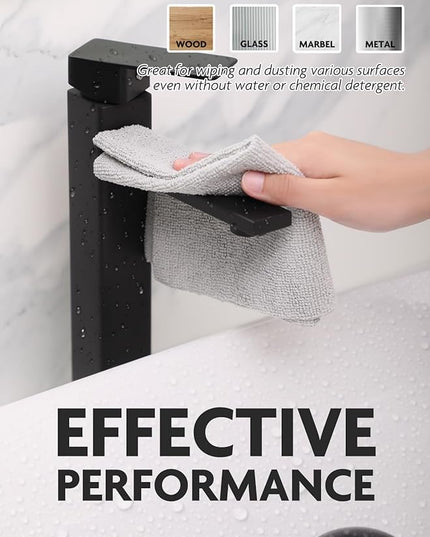 Fantasticlean Microfiber Cleaning Cloth Roll -60 Pack, Tear Away Microfiber Towels, 12" x 12", Reusable, Washable, Scratch Free, Ultra Absorbent for All-Around Cleaning Supplies (Grey & DimGrey)