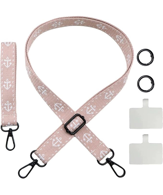 Adjustable 1" Width Phone Crossbody Lanyard and Wristlet Strap - Gift For The Lover In Your Life