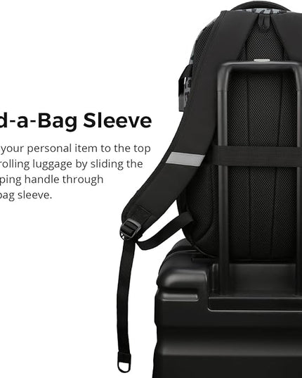 Swissdigital Laptop Backpack with USB Charging Port, Travel Backpack Fits 15.6 inches Computer, 31L Backpack for Men, Gray Leopard | SD803-101