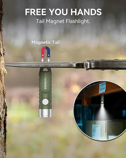 A11 Rechargeable Keychain Flashlight -Pocket Mini Flashlight,Key-Chain 500 High Lumens,EDC Flashlights,Waterproof Small Lightweight for Everyday Carry, Camping, Hiking, Emergency