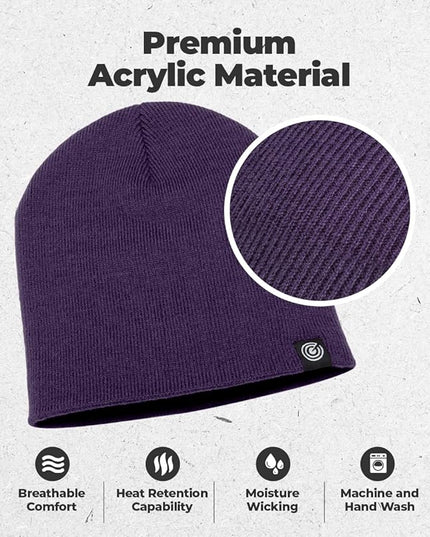 Original Beanie Cap - Soft Knit Beanie Hat - Warm and Durable