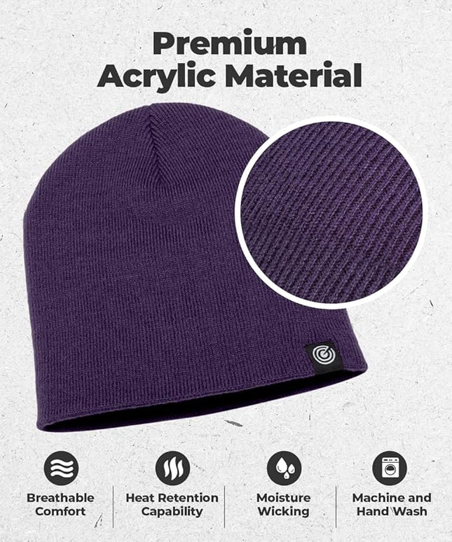 Original Beanie Cap - Soft Knit Beanie Hat - Warm and Durable