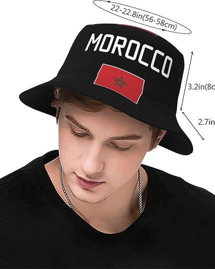 Funny Flag Bucket Hat for Men Women, Fisherman Hats Packable Fashion Sun Cap for Travel Outdoor Beach Boys Girls